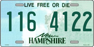 NH license plate 1164122