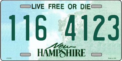 NH license plate 1164123