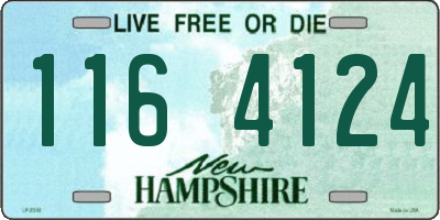 NH license plate 1164124