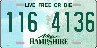 NH license plate 1164136