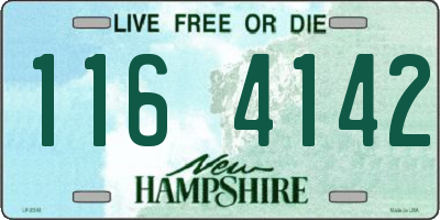 NH license plate 1164142