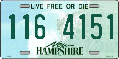 NH license plate 1164151