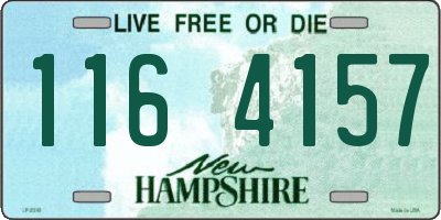 NH license plate 1164157