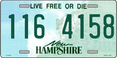 NH license plate 1164158