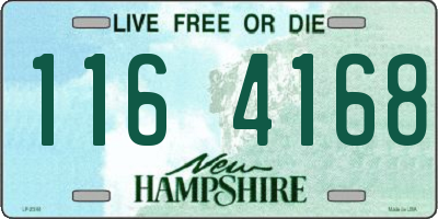 NH license plate 1164168