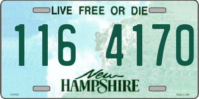 NH license plate 1164170