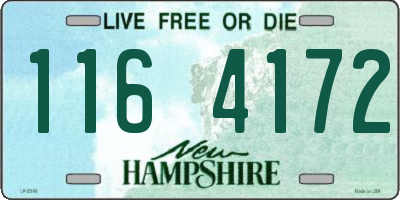 NH license plate 1164172
