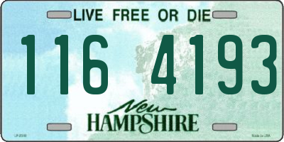 NH license plate 1164193