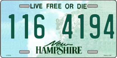 NH license plate 1164194