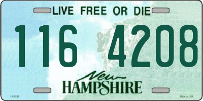 NH license plate 1164208
