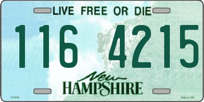 NH license plate 1164215