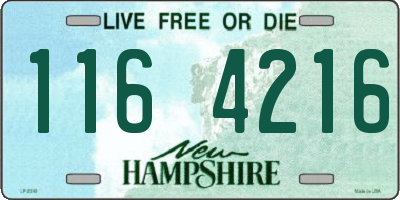 NH license plate 1164216