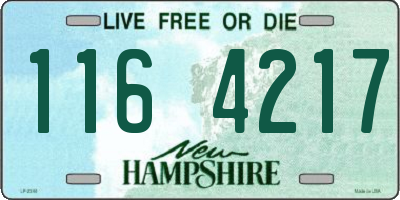 NH license plate 1164217