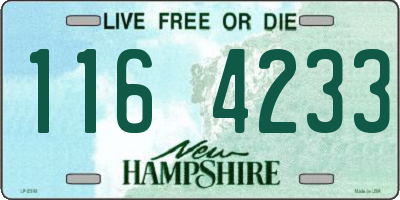 NH license plate 1164233