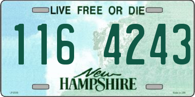 NH license plate 1164243