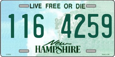 NH license plate 1164259