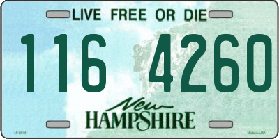 NH license plate 1164260