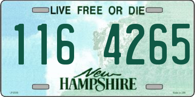 NH license plate 1164265