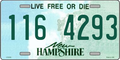 NH license plate 1164293