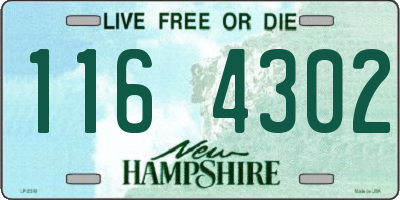 NH license plate 1164302