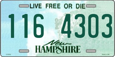 NH license plate 1164303