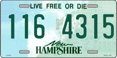 NH license plate 1164315