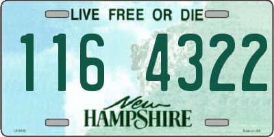NH license plate 1164322