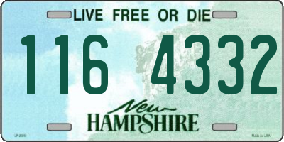 NH license plate 1164332