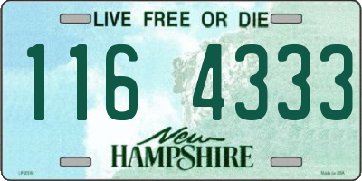 NH license plate 1164333