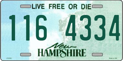 NH license plate 1164334