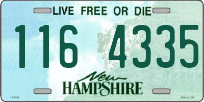 NH license plate 1164335