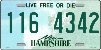 NH license plate 1164342