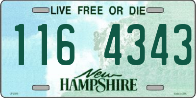 NH license plate 1164343