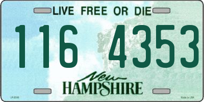 NH license plate 1164353