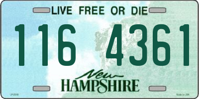 NH license plate 1164361