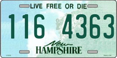 NH license plate 1164363