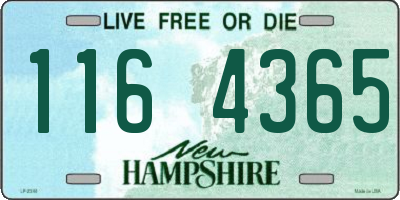 NH license plate 1164365