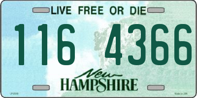 NH license plate 1164366