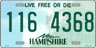 NH license plate 1164368