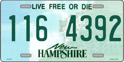 NH license plate 1164392
