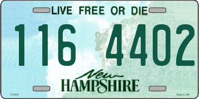 NH license plate 1164402