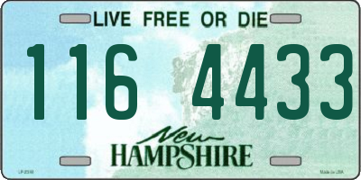 NH license plate 1164433