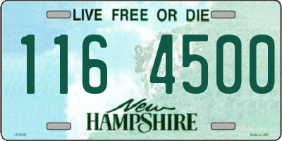 NH license plate 1164500