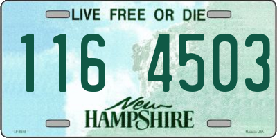 NH license plate 1164503