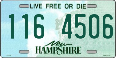 NH license plate 1164506