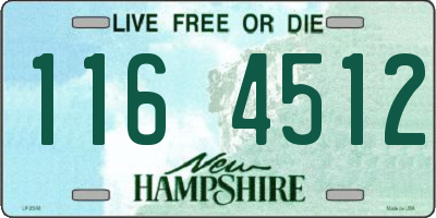 NH license plate 1164512