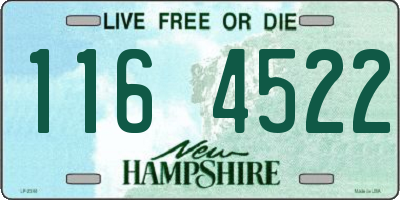 NH license plate 1164522