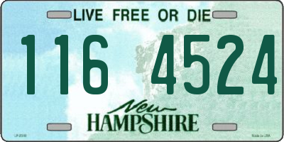 NH license plate 1164524