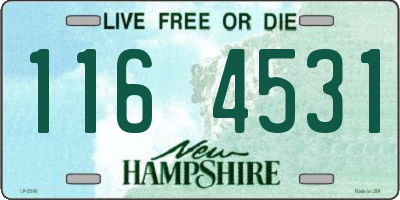 NH license plate 1164531