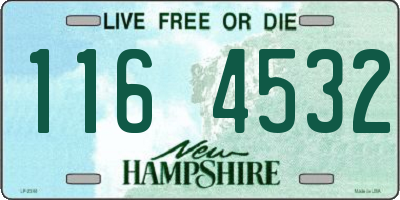 NH license plate 1164532
